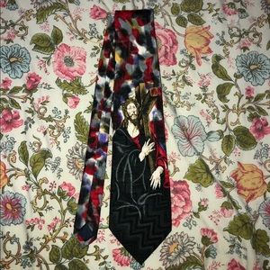 Religious theme neck tie